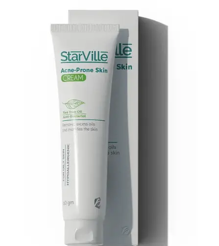 Starville Hypoallergenic Facial Cream with Tea Tree Oil for Oily & Acne-Prone Skin