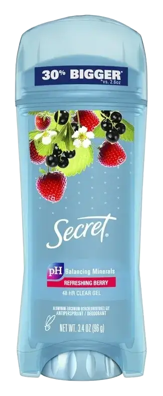Secret Fresh Clear Gel Antiperspirant Deodorant Refreshing Berry