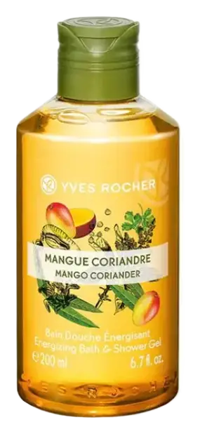 Yves Rocher Energizing Bath & Shower Gel Mango Coriander