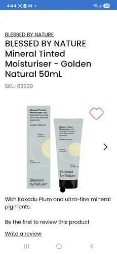 Blessed by Nature Mineral Tinted Moisturiser