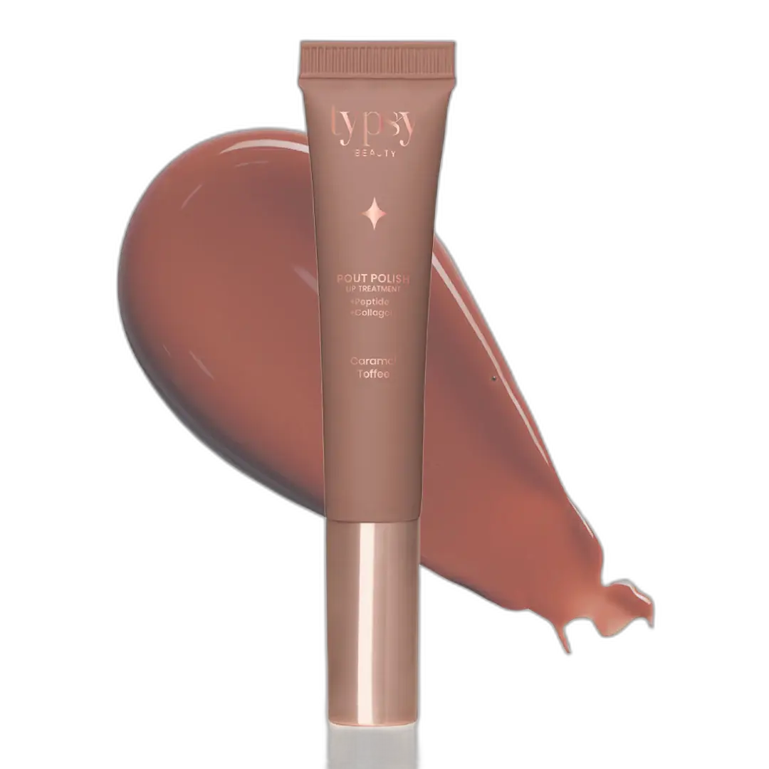 Typsy Beauty Pout Polish Lip Treatment Balm Caramel Toffee