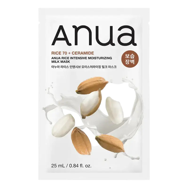 Anua Rice 70 + Ceramide Intensive Moisturizing Milk Mask Korea
