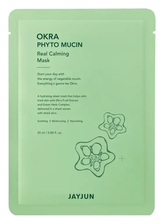 Jayjun Cosmetic Okra Phyto Mucin Real Calming Mask