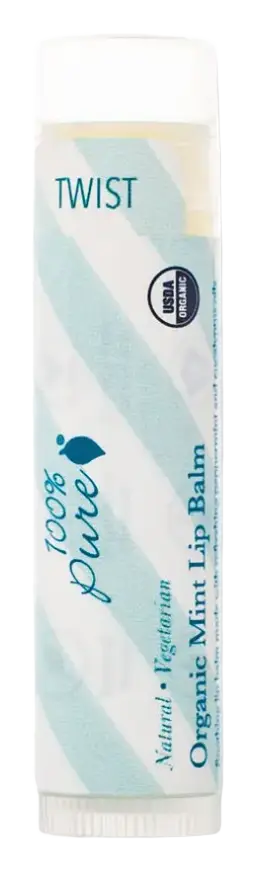 100% Pure Organic Mint Lip Balm