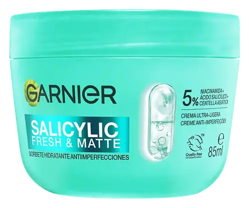 Garnier Salicylic Fresh & Matte Hydrating Sorbet Cream Spain