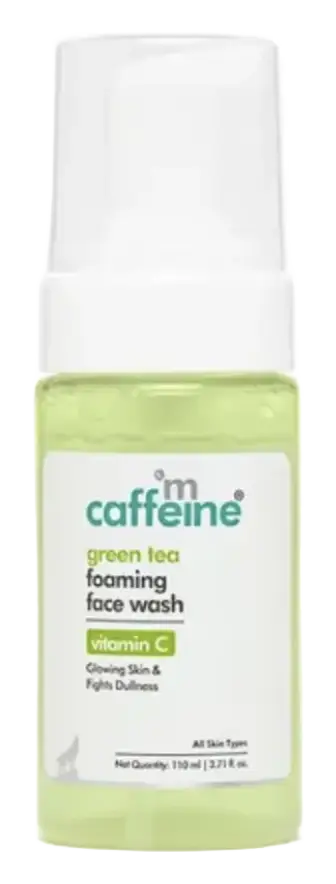 mCaffeine Green Tea & Vit C Foaming Face Wash