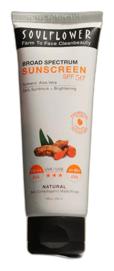 Soulflower Broad Spectrum Sunscreen SPF 50+