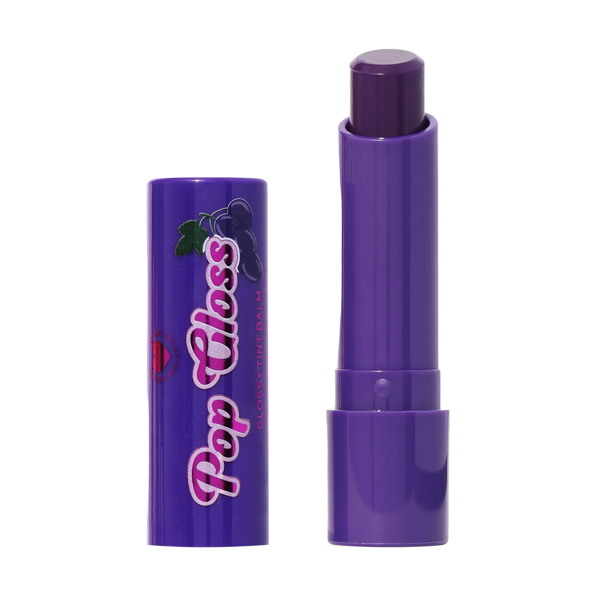 Revolution Beauty I Heart Revolution Pop Gloss Lip Balm Grape Purple