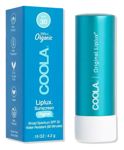 COOLA Organic Liplux Classic Sunscreen Lip Balm SPF 30 Original