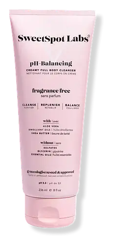 SweetSpot Labs Unscented pH-Balanced Creamy Full Body Cleanser