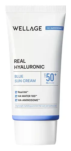 Wellage Real Hyaluronic Blue Sun Cream SPF 50+