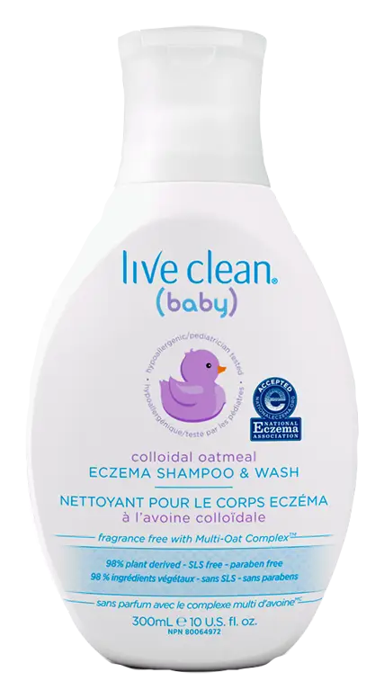 Live Clean Baby Colloidal Oatmeal Eczema Shampoo & Wash