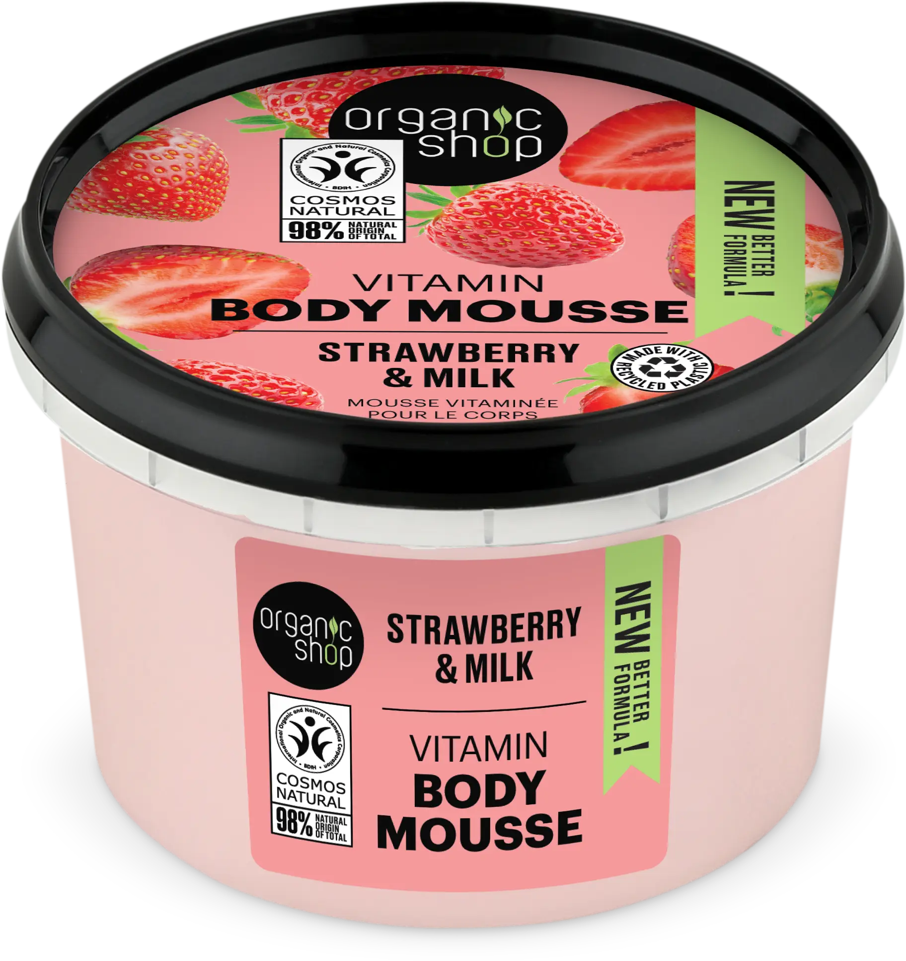 Organic Shop Strawberry & Milk Vitamin Body Mousse