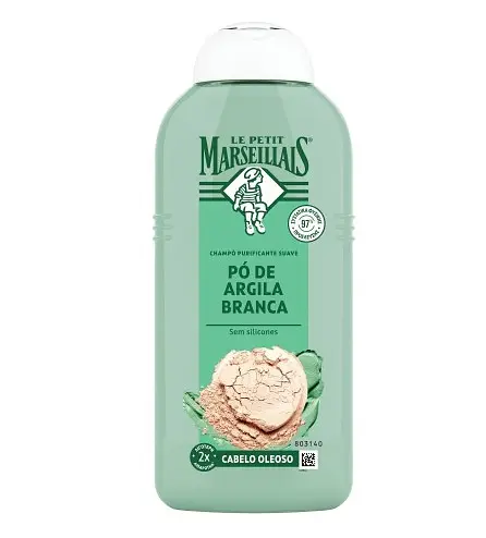Le Petit Marseillais Pó de Argila Branca Shampoo Purificante Suave