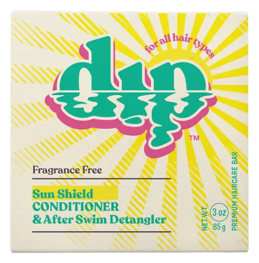 dip Sun Shield Conditioner Bar & After Swim Detangler Fragrance Free