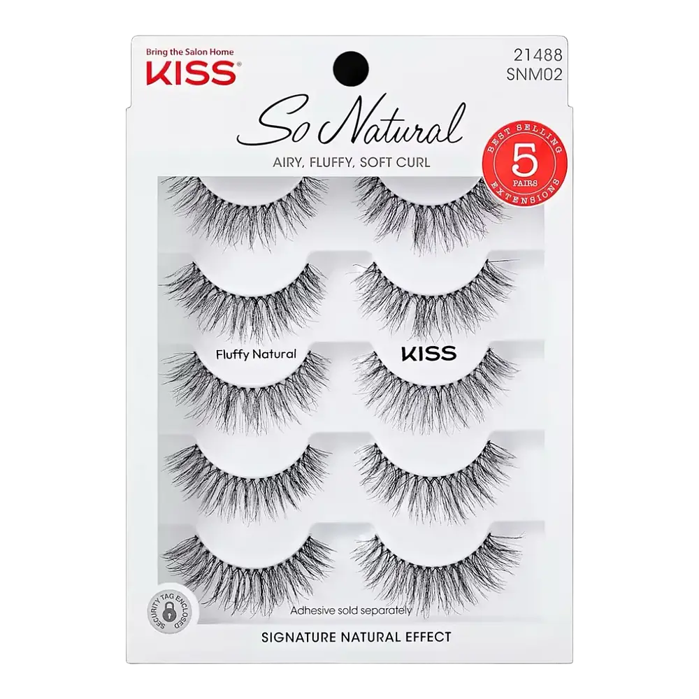 Kiss So Natural False Eyelashes Fluffy Natural