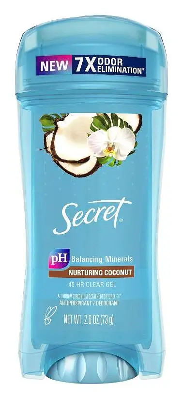 Secret Fresh Clear Gel Antiperspirant Deodorant Nurturing Coconut