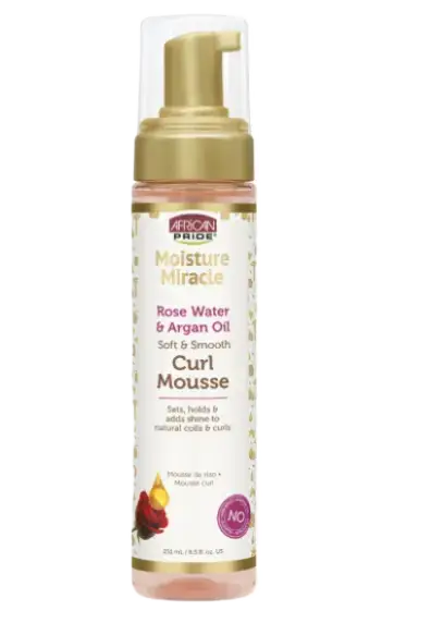 African Pride Rose Water & Argan Oil Curl Mousse