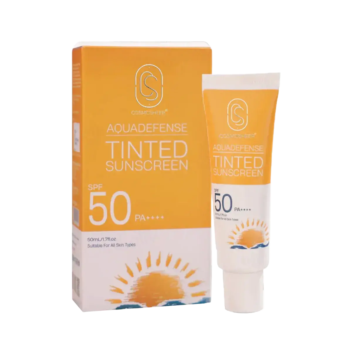 Cosmosheer Aquadefense Tinted Sunscreen SPF 50