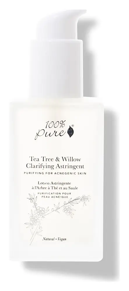 100% Pure Tea Tree and Willow Clarifying Astringent
