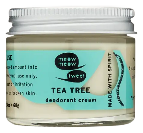 Meow Meow Tweet Deodorant Cream Tea Tree