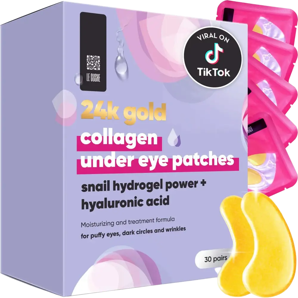 Le Gushe 24K Gold Collagen Under Eye Patches