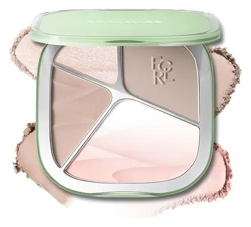 Focallure 4-Color Highlighter Contour Palette BR02 Strawberry Latte