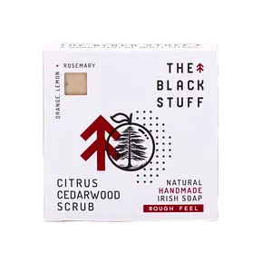 The Black Stuff Citrus Cedarwood Scrub Natural Handmade Irish Soap