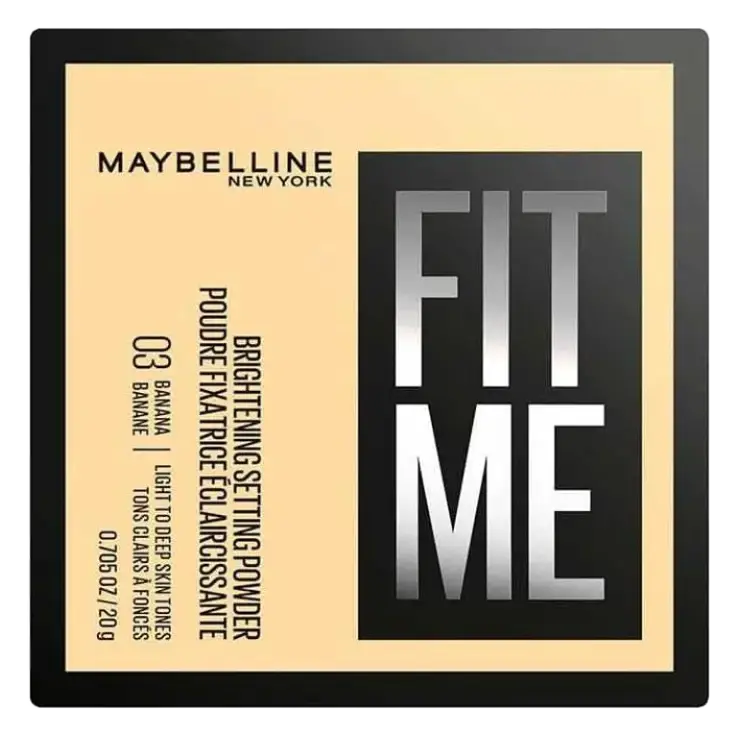 Maybelline Fit Me Brightening Setting Powder 03 Banana