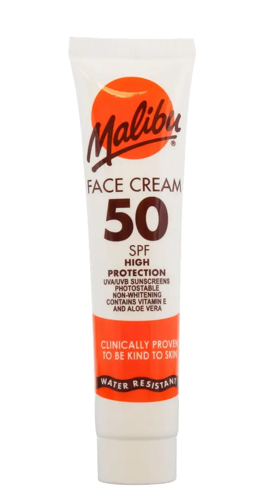 Malibu Sun Face Cream High Protection Sunscreen SPF 50