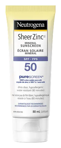 Neutrogena Sheer Zinc Mineral Sunscreen SPF 50