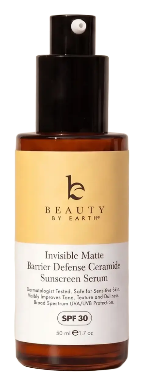 Beauty by Earth Invisible Matte Barrier Defense Ceramide Sunscreen Serum Face Serum SPF 30