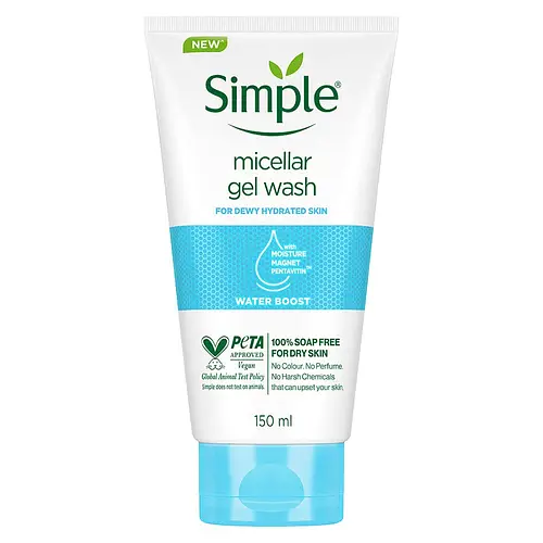 Simple Skincare Water Boost Micellar Cleansing Facial Gel Wash India