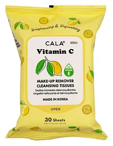 Cala Make-Up Remover Cleansing Tissues Vitamin C