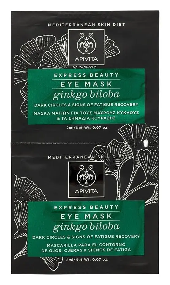 Apivita Natural Cosmetics Express Beauty Eye Mask Gingko Biloba