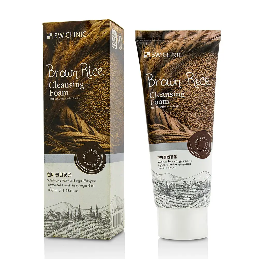 3W Clinic Foam Cleansing Brown Rice