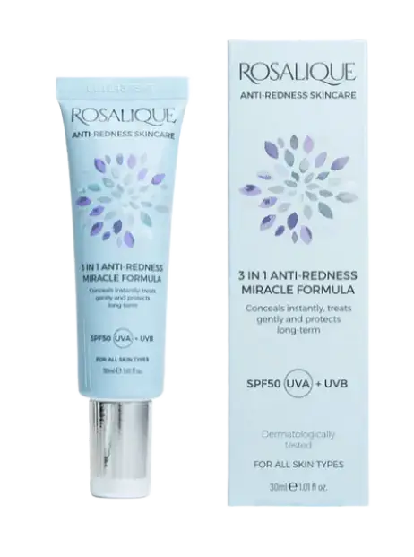Rosalique 3 In 1 Anti-Redness Miracle Formula SPF 50