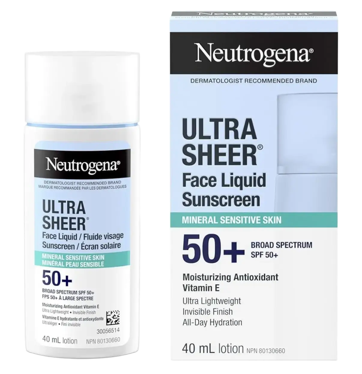 Neutrogena Ultra Sheer Fluid Facial Sunscreen SPF 50 Canada