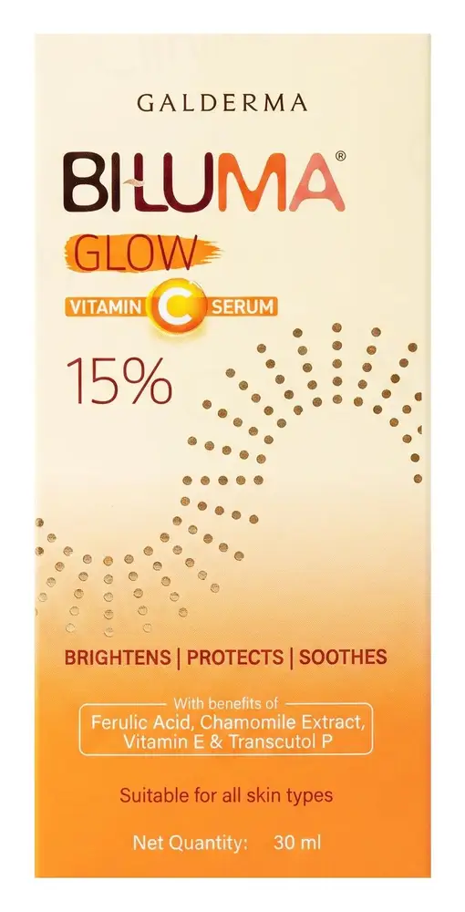 Biluma Glow Vitamin C Serum With Ferulic Acid & Chamomile Exrtact