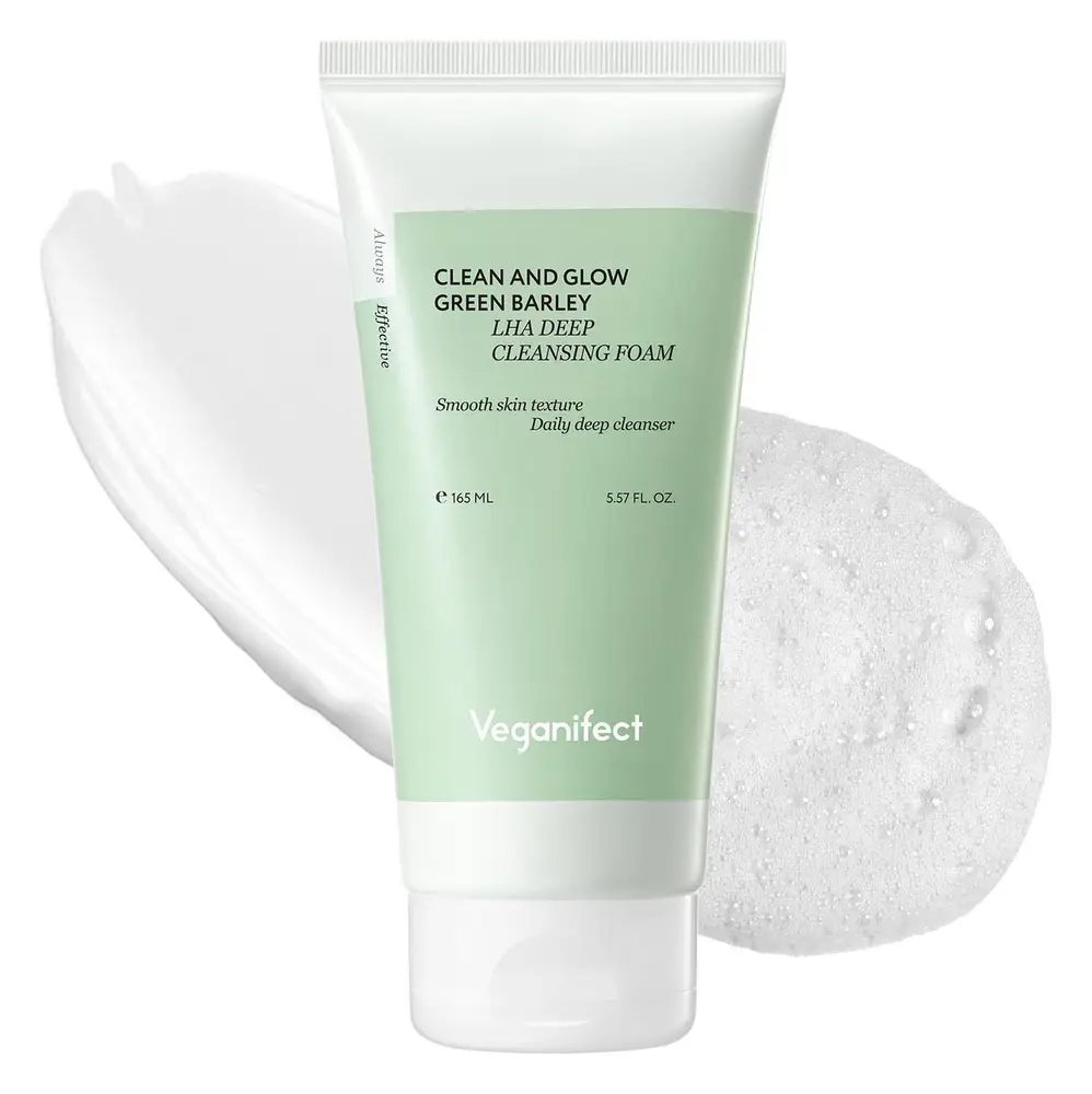 Veganifect Clean And Glow Green Barley LHA Deep Cleansing Foam