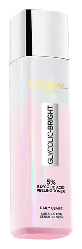L'Oreal Glycolic Bright 5% Glycolic Acid Peeling Toner Malaysia
