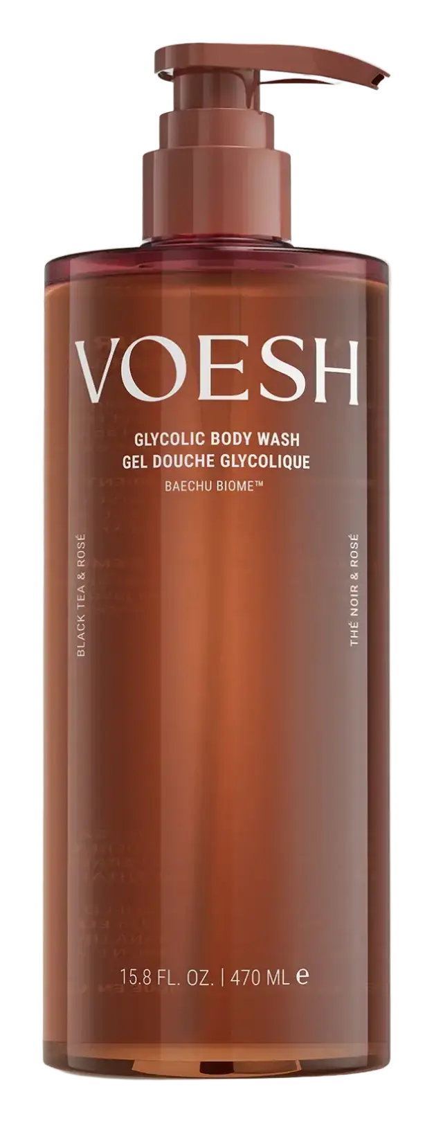 Voesh Glycolic Body Wash Black Tea & Rosé