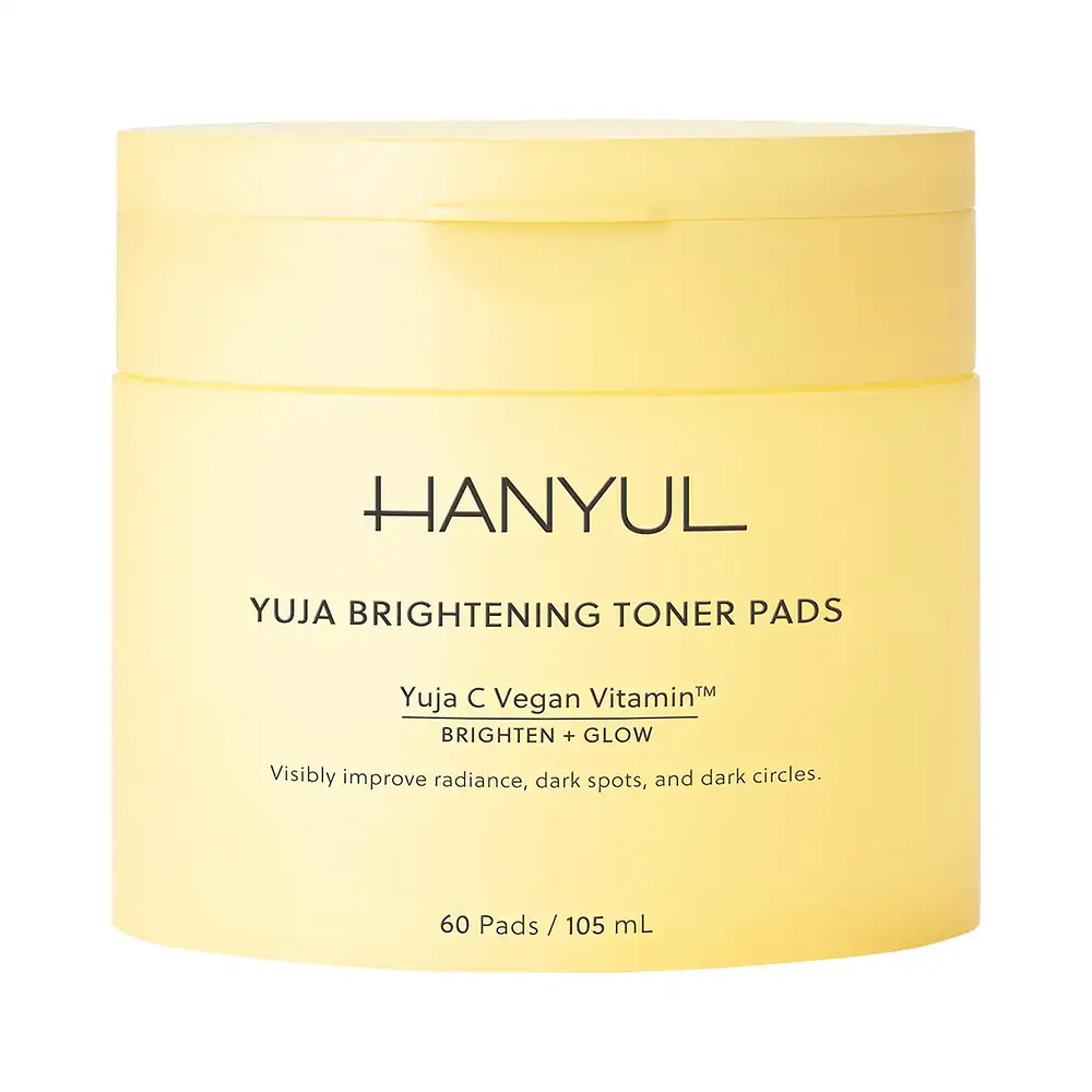Hanyul Yuja Brightening Toner Pads with Vitamin C and Niacinamide