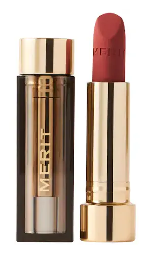 Merit Beauty Signature Lip Lightweight Matte Lipstick Court
