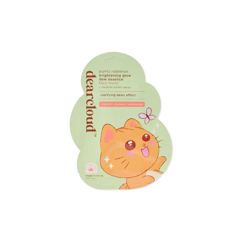 Dearcloud Purrty Radiance Brightening Glow Dew Essence Face Mask