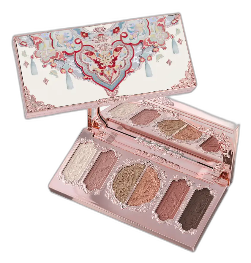 Flower Knows Butterfly Cloud Collar Embossed Six-Color Makeup Palette 01 Terracotta Brick
