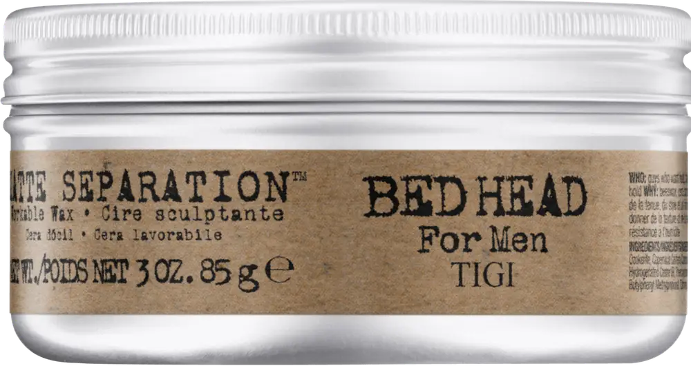 Bed Head by TIGI For Men Matte Separation Workable Wax