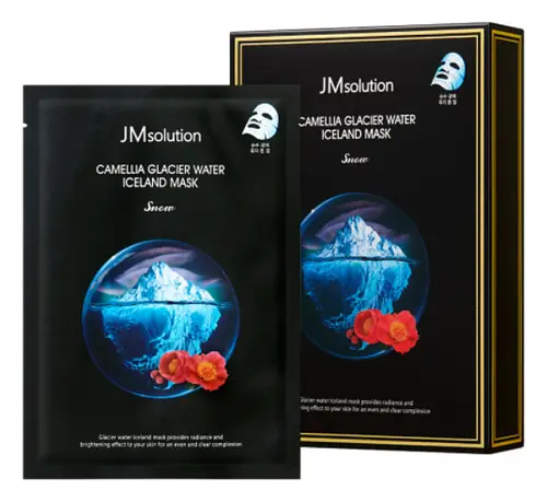 JMsolution Camellia Glacier Water Iceland Mask Snow