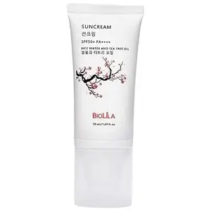 Biolila Rice Water And Tea Tree Oil Suncream SPF 50+