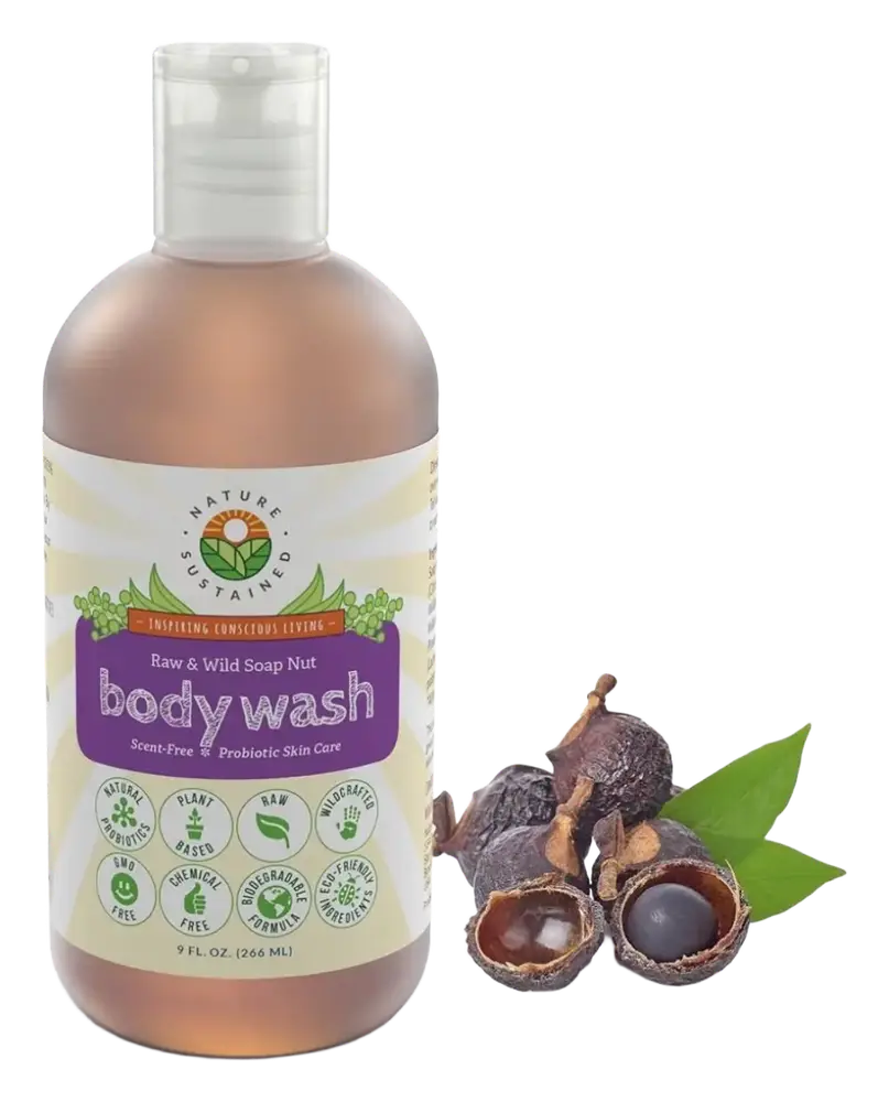 Nature Sustained Raw & Wild Soap Nut Body Wash